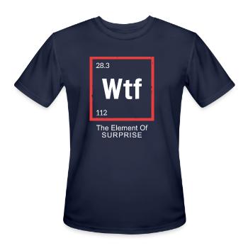 Wtf The Element Of Surprise - Men's Moisture Wicking Performance T-Shirt - navy - Front - Jackson (183cm)