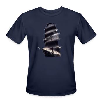 Sailing away - Men's Moisture Wicking Performance T-Shirt - navy - Front - Jackson (183cm)