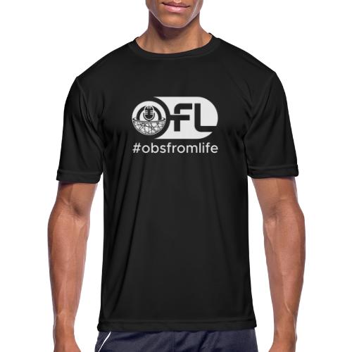 Observations from Life Logo with Hashtag - Men's Moisture Wicking Performance T-Shirt