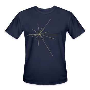 Pulsar Map - Men's Moisture Wicking Performance T-Shirt - navy - Front - Jackson (183cm)