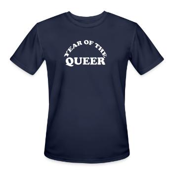 Year Of The Queer - Men's Moisture Wicking Performance T-Shirt - navy - Front - Jackson (183cm)