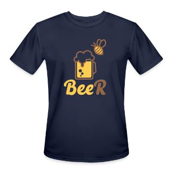BeeR - Men's Moisture Wicking Performance T-Shirt - navy - Front - Jackson (183cm)