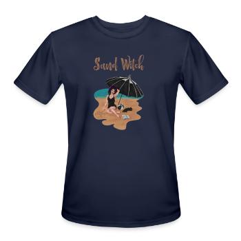 Sand Witch - Men's Moisture Wicking Performance T-Shirt - navy - Front - Jackson (183cm)