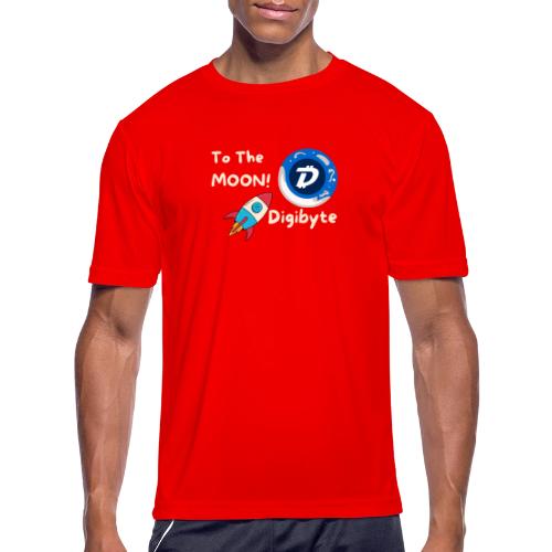 Digibyte To The Moon- - Men's Moisture Wicking Performance T-Shirt