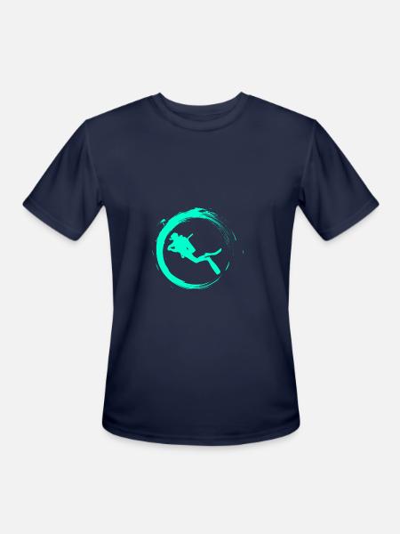 Scuba Diving - Men's Moisture Wicking Performance T-Shirt - navy