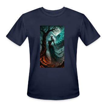 Moonlight Winged Elf - Men's Moisture Wicking Performance T-Shirt - navy - Front - Jackson (183cm)