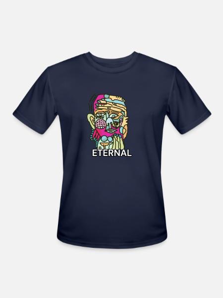 ETERNAL SIDE - Men's Moisture Wicking Performance T-Shirt - navy