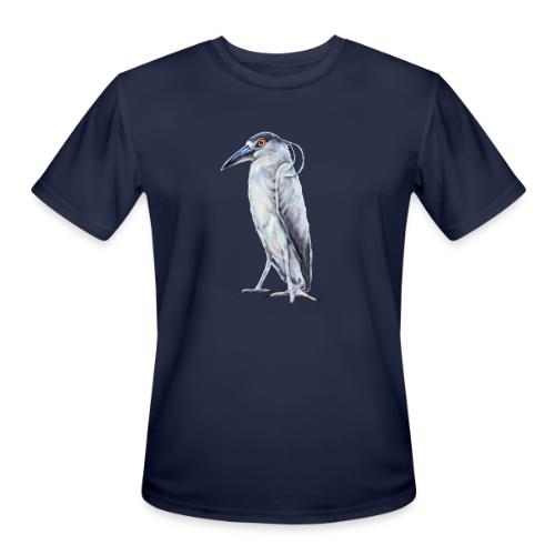 Black Crowned Night Heron - Men's Moisture Wicking Performance T-Shirt