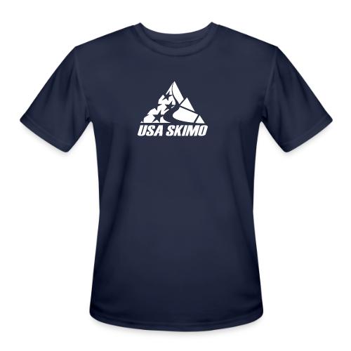 Stars & Stripes - White - Men's Moisture Wicking Performance T-Shirt