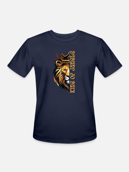King of jungle - Men's Moisture Wicking Performance T-Shirt - navy