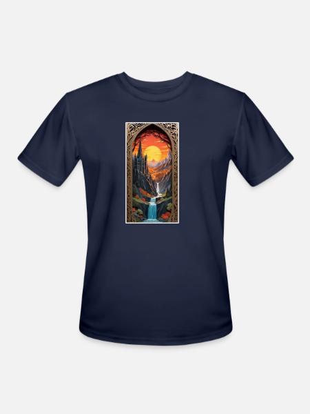 Fantastic Journey - Men's Moisture Wicking Performance T-Shirt - navy