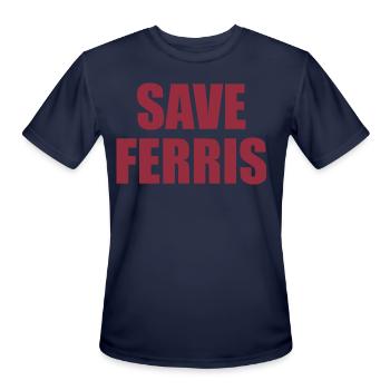 Save Ferris - Men's Moisture Wicking Performance T-Shirt - navy - Front - Jackson (183cm)