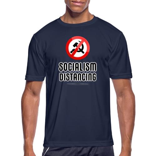 Socialism Distancing - Men's Moisture Wicking Performance T-Shirt