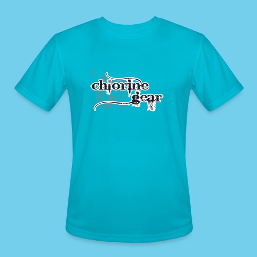 Chlorine Gear Textual B W - Men's Moisture Wicking Performance T-Shirt