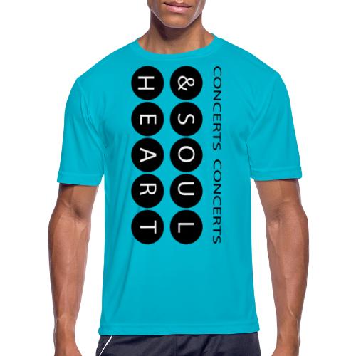 Heart & Soul concerts text design 2021 flip - Men's Moisture Wicking Performance T-Shirt
