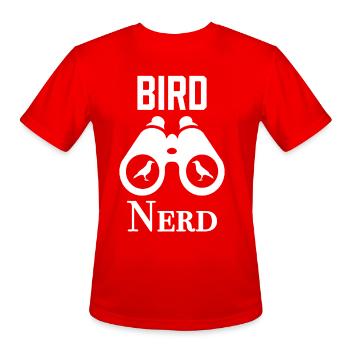 Nerd d'oiseaux - T-Shirt Performance pour hommes - rouge - Devant - Jackson (183cm)