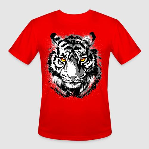 Tiger Head - Tiger Artwork - Wildlife Big Cats - Men's Moisture Wicking Performance T-Shirt