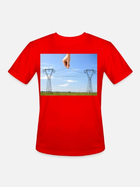 Don't Touch! - Men's Moisture Wicking Performance T-Shirt - red