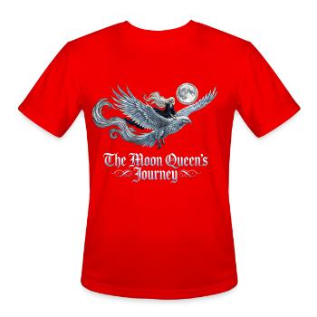 Moon Queen's Flight - Men's Moisture Wicking Performance T-Shirt - red - Front - Jackson (183cm)