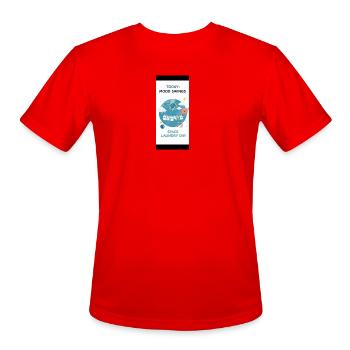Mood Swings: Space Laundry Day - Men's Moisture Wicking Performance T-Shirt - red - Front - Jackson (183cm)