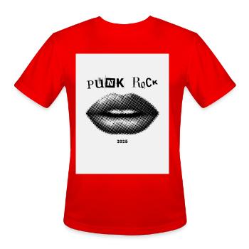 Punk Rock Lips 2025 - Men's Moisture Wicking Performance T-Shirt - red - Front - Jackson (183cm)