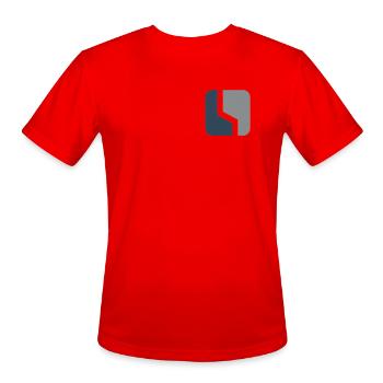 The Core Courier  - Men's Moisture Wicking Performance T-Shirt - red - Front - Jackson (183cm)