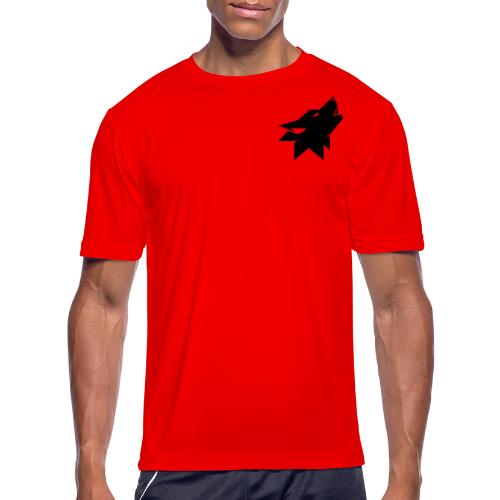 Red Wolf Black Logo - Men's Moisture Wicking Performance T-Shirt