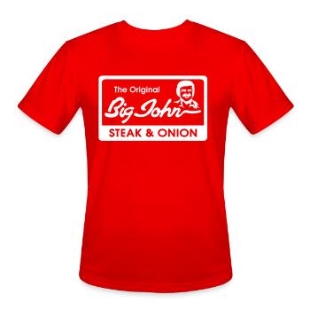Big John - Men's Moisture Wicking Performance T-Shirt - red - Front - Jackson (183cm)