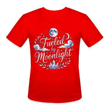 Witchcraft Fueled By Moonlight Loves Rune Symbols - Men's Moisture Wicking Performance T-Shirt - red - Front - Jackson (183cm)