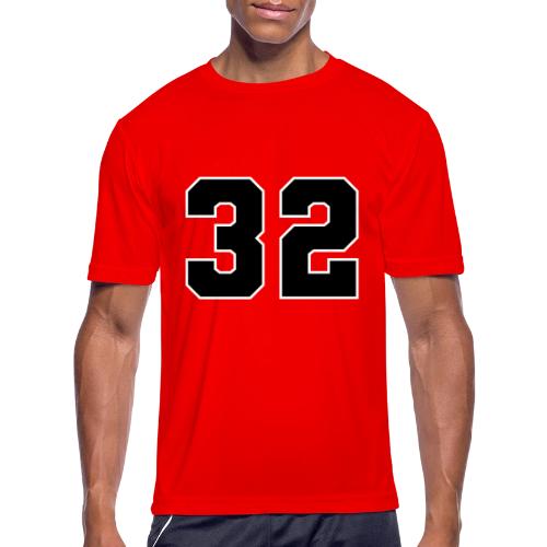 Varsity Number 32 Athletic Design - Men's Moisture Wicking Performance T-Shirt