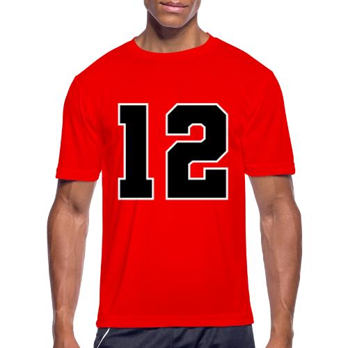 Varsity Number 12 Sports Design - Men's Moisture Wicking Performance T-Shirt