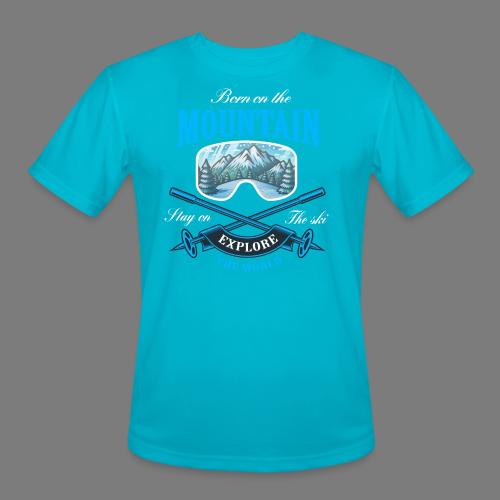 Winter's Thrill Snowboard & Ski Adventure - Men's Moisture Wicking Performance T-Shirt
