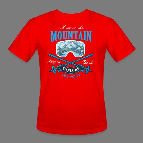 Winter's Thrill Snowboard & Ski Adventure - Men's Moisture Wicking Performance T-Shirt