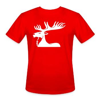 Big Stag - Men's Moisture Wicking Performance T-Shirt - red - Front - Jackson (183cm)