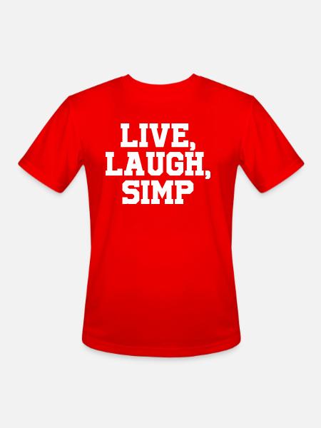 Live Laugh - Men's Moisture Wicking Performance T-Shirt - red