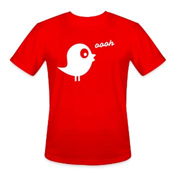 Bird of Awe - Men's Moisture Wicking Performance T-Shirt - red - Front - Jackson (183cm)