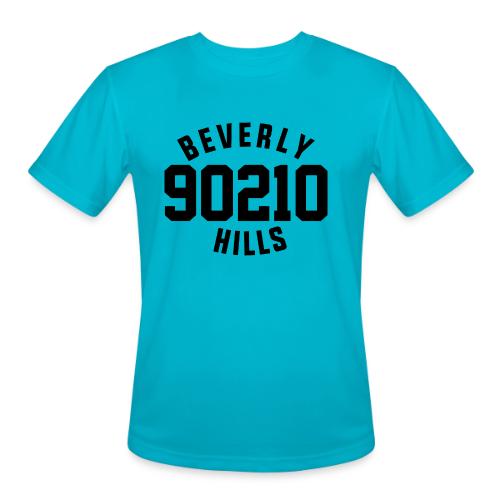 90210 Old School Tee Black - Men's Moisture Wicking Performance T-Shirt