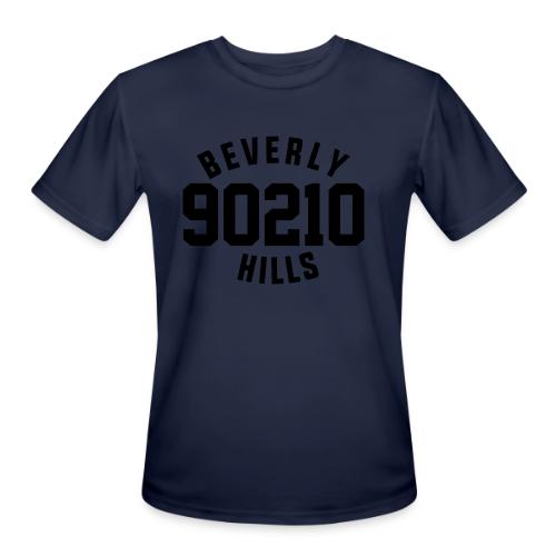 90210 Old School Tee Black - Men's Moisture Wicking Performance T-Shirt