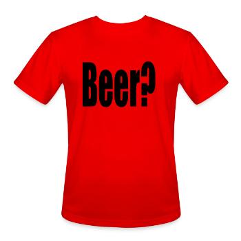 Beer - Men's Moisture Wicking Performance T-Shirt - red - Front - Jackson (183cm)