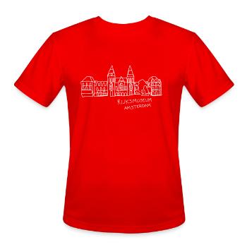 Rijksmuseum Amsterdam The Netherlands - Men's Moisture Wicking Performance T-Shirt - red - Front - Jackson (183cm)