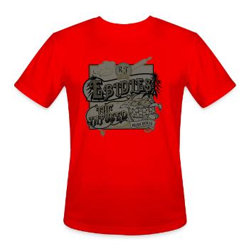 Ebidles THC Infused Funny Graphic T Shirt - Men's Moisture Wicking Performance T-Shirt - red - Front - Jackson (183cm)