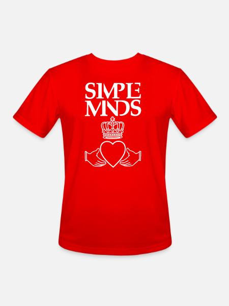 Simple Minds - Men's Moisture Wicking Performance T-Shirt - red