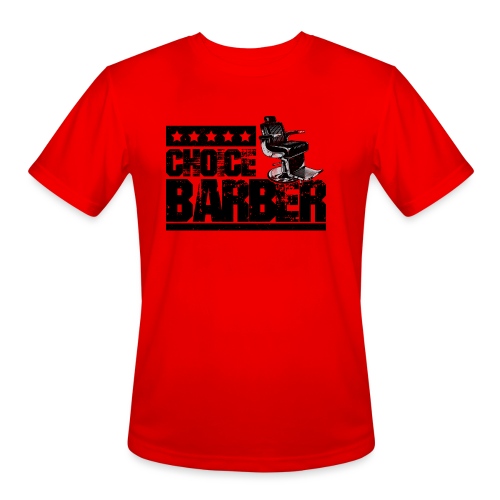 Choice Barber 5-Star Barber - Black - Men's Moisture Wicking Performance T-Shirt
