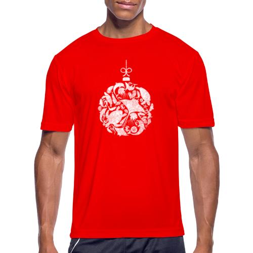 Coastal Christmas Ornament White - Men's Moisture Wicking Performance T-Shirt