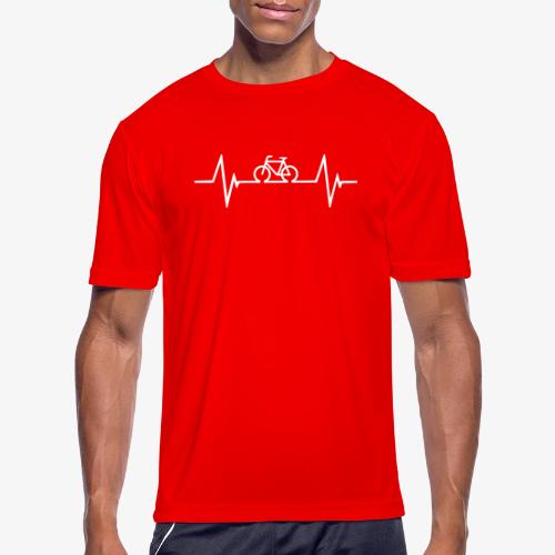 Bicycle Hearbeat - Men's Moisture Wicking Performance T-Shirt