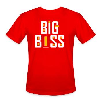 Big Boss - Men's Moisture Wicking Performance T-Shirt - red - Front - Jackson (183cm)