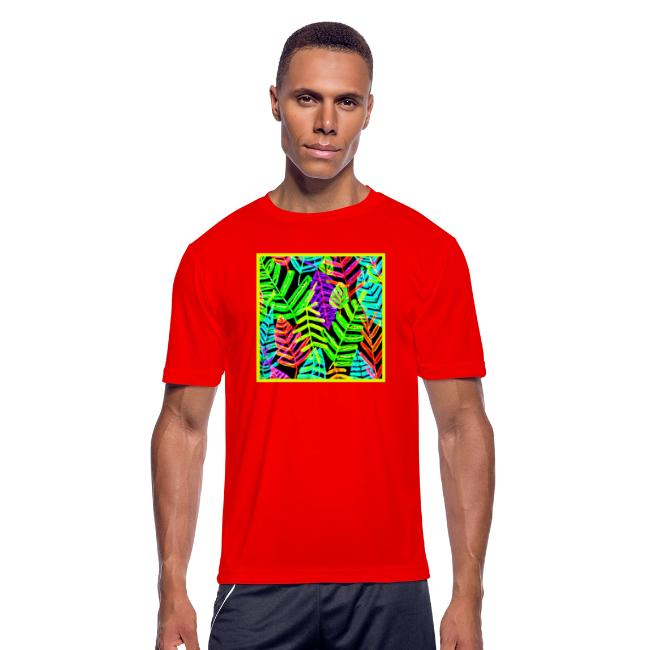 Glowing Leaf Pattern Design