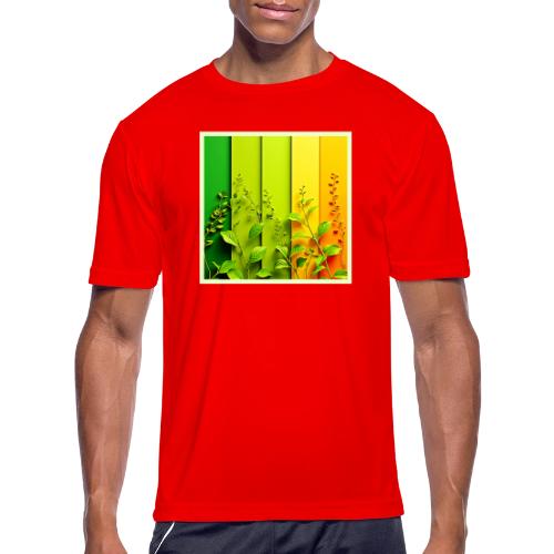 Modern Color Block Nature - Men's Moisture Wicking Performance T-Shirt