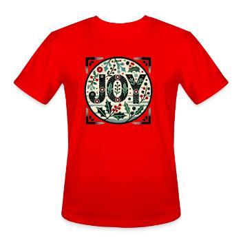 Joy - Men's Moisture Wicking Performance T-Shirt - red - Front - Jackson (183cm)