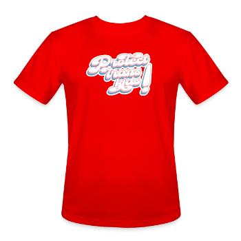 Protect Trans Kids! - Men's Moisture Wicking Performance T-Shirt - red - Front - Jackson (183cm)